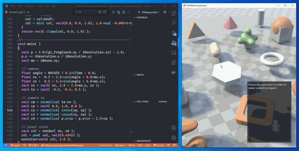 check the objects and characters animations and their performance