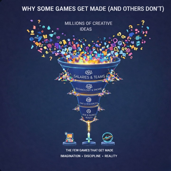 image of visual describing why some get games get made